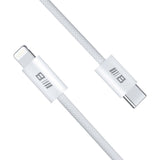 Cablu Blueo Data Cable, Type-C to Lightning, Fast Charging, Braided, 1.2m, Alb
