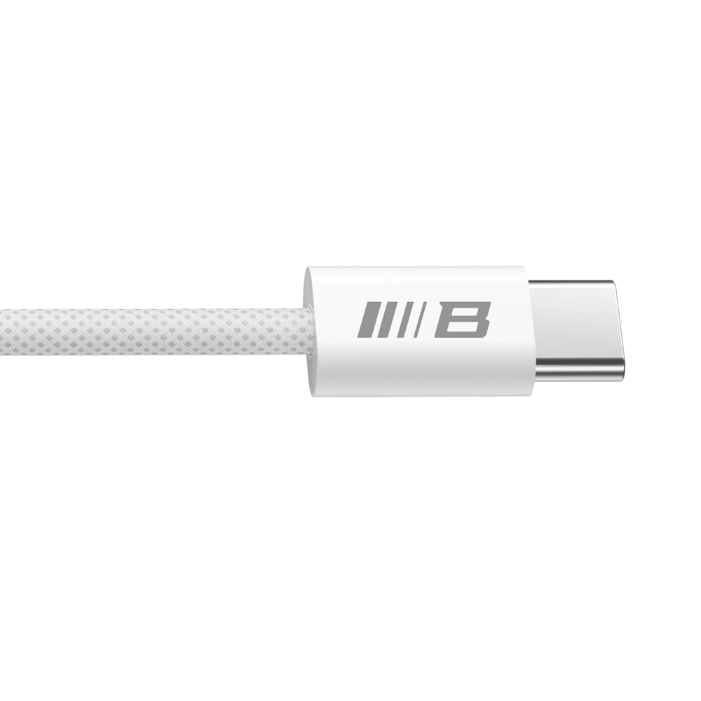 Cablu Blueo Data Cable, Type-C to Type-C, Fast Charging, Braided, 1.2m, Alb