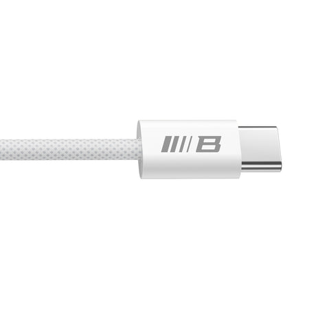 Cablu Blueo Data Cable, Type-C to Type-C, Fast Charging, Braided, 1.2m, Alb