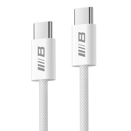 Cablu Blueo Data Cable, Type-C to Type-C, Fast Charging, Braided, 2m, Alb