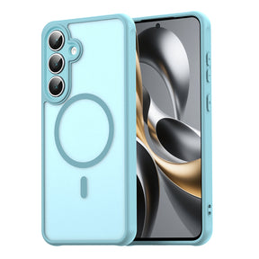 Husa de protectie Techsuit HaloFrost II MagSafe compatibil cu Samsung Galaxy S25 FE, Verde Menta