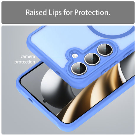 Husa de protectie Techsuit HaloFrost II MagSafe compatibil cu Samsung Galaxy S25 FE, Albastru Cer