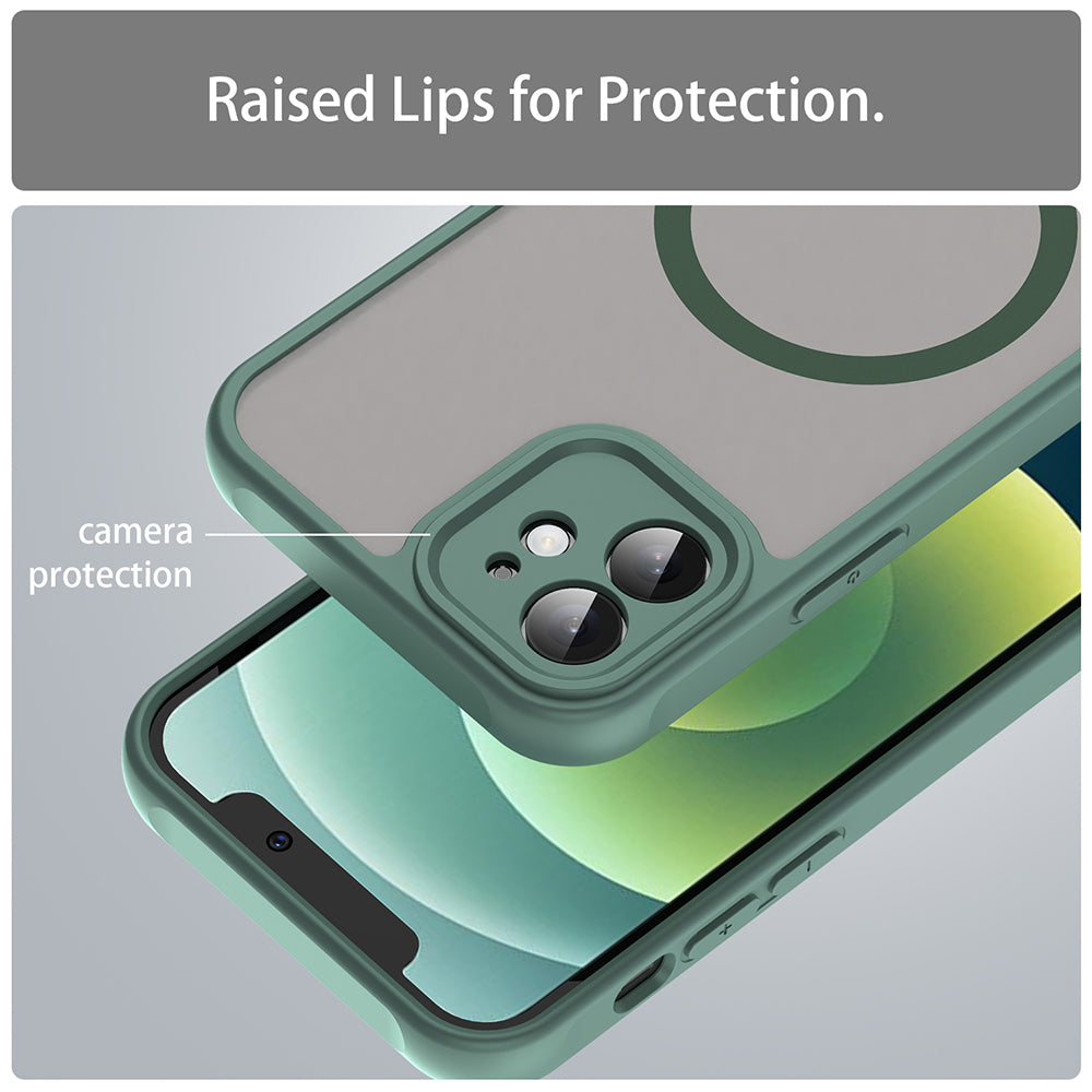 Husa de protectie Techsuit HaloFrost II compatibil MagSafe, compatibil cu iPhone 11, Verde
