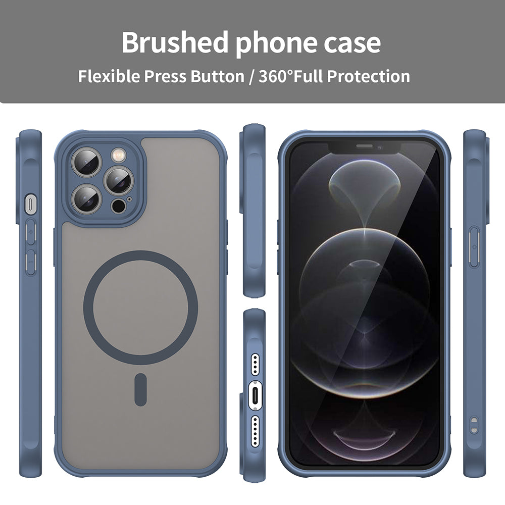 Husa de protectie Techsuit HaloFrost II MagSafe compatibil cu iPhone 11 Pro, Bleumarin