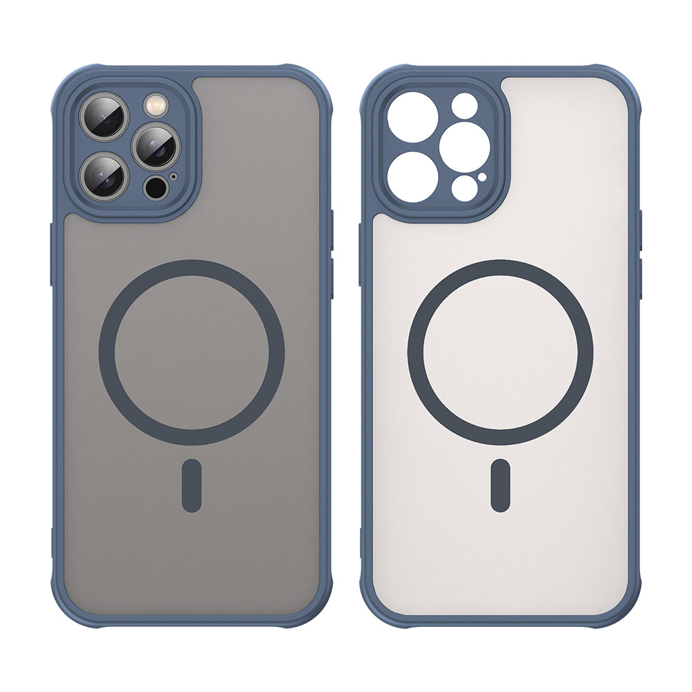 Husa de protectie Techsuit HaloFrost II MagSafe compatibil cu iPhone 11 Pro, Bleumarin