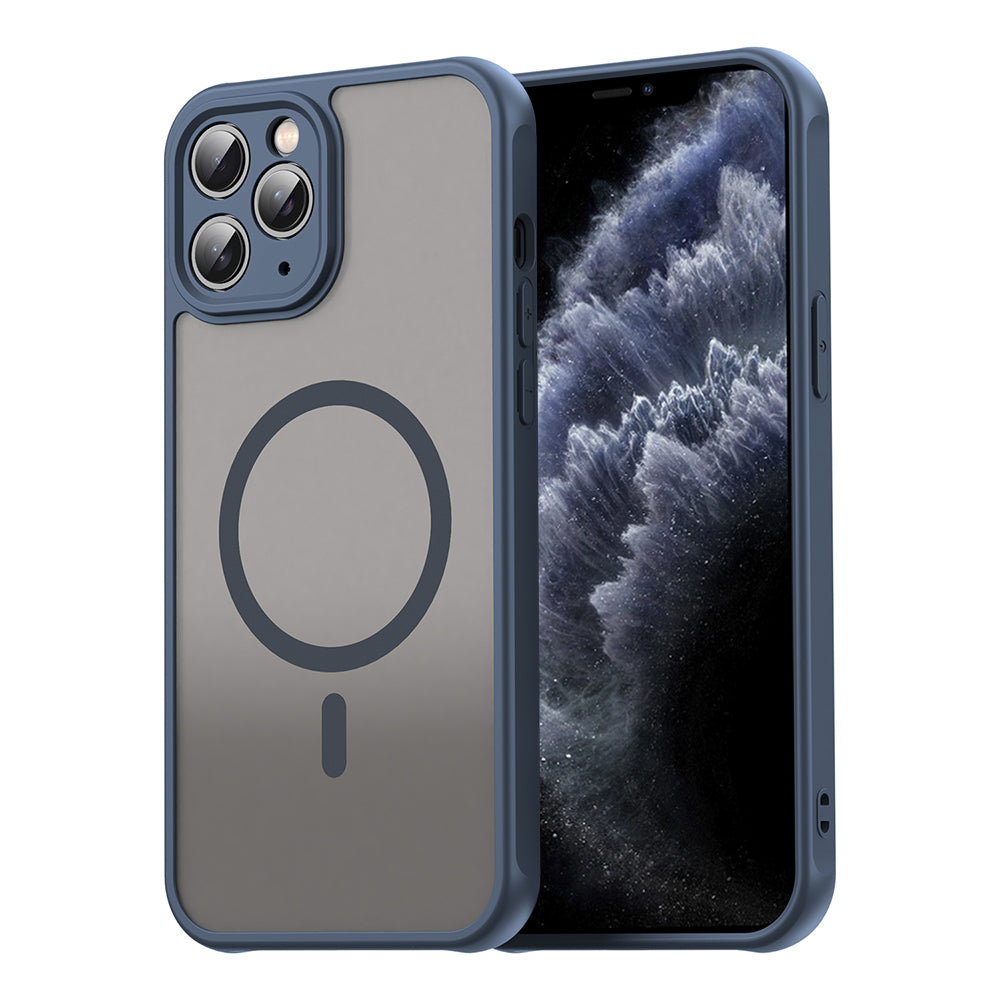 Husa de protectie Techsuit HaloFrost II MagSafe compatibil cu iPhone 11 Pro, Bleumarin