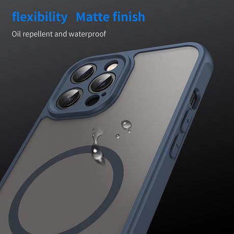 Husa de protectie Techsuit HaloFrost II MagSafe compatibil cu iPhone 11 Pro, Bleumarin