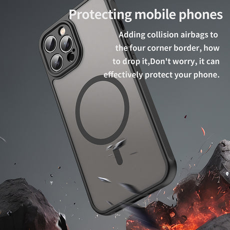 Husa de protectie Techsuit HaloFrost II MagSafe compatibil cu iPhone 11 Pro, Negru