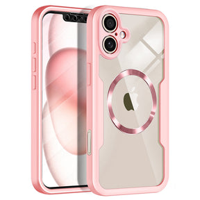 Folie de protectie Techsuit ColorVerse 360 MagSafe Series + compatibil cu iPhone 17, Roz