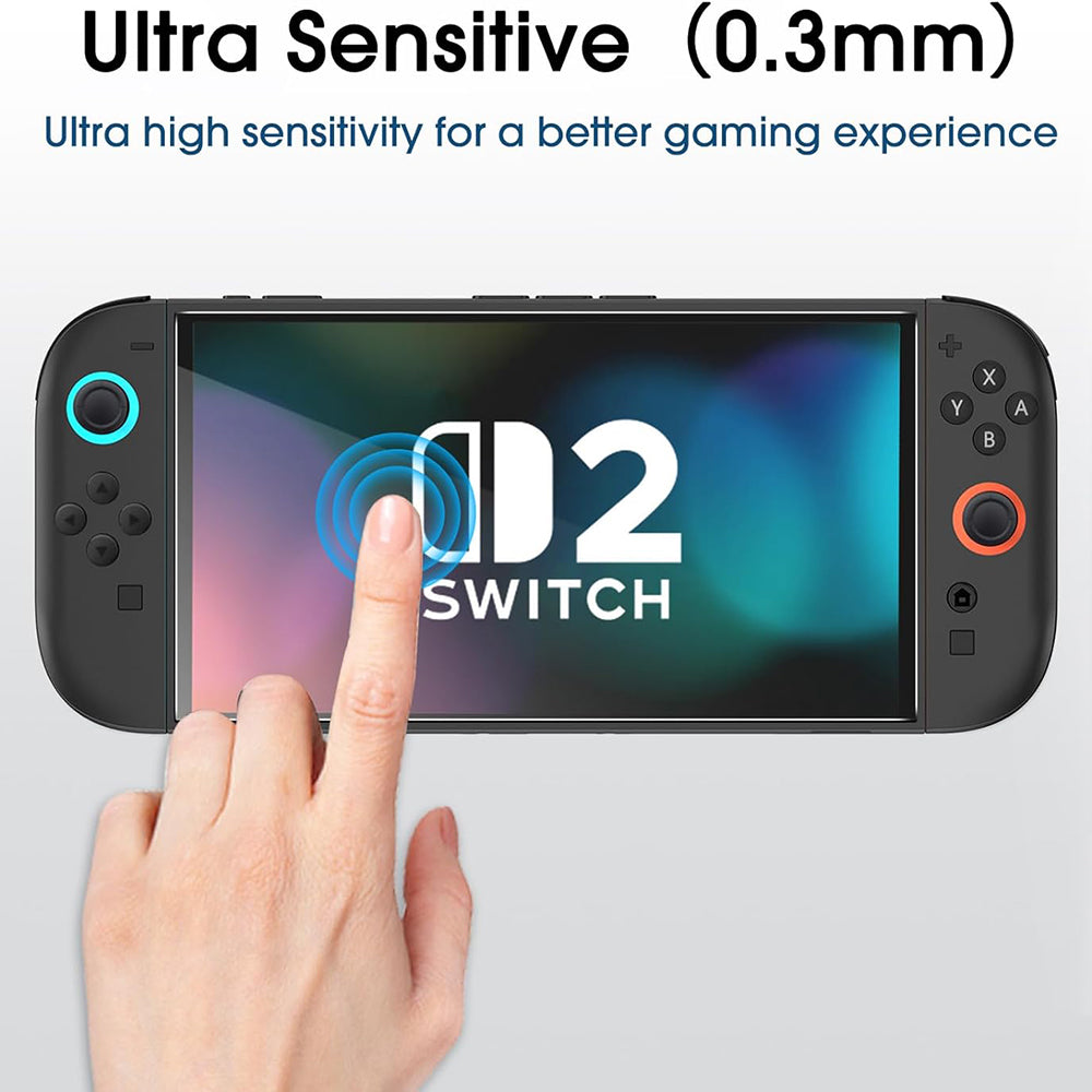 Accesoriu gaming Techsuit (set de 2) Premium Tempered Glass SwitchAura with Applicator (NS1), for Nintendo Switch 2, 9H Resistant, Transparent