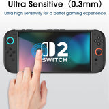 Accesoriu gaming Techsuit (set de 2) Premium Tempered Glass SwitchAura with Applicator (NS1), for Nintendo Switch 2, 9H Resistant, Transparent