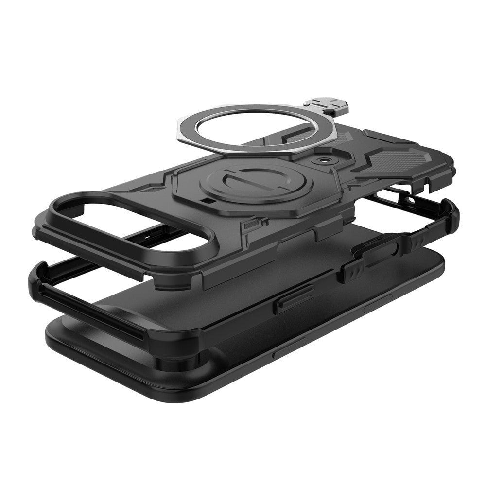 Husa de protectie Techsuit Carbon Shield PRO compatibil cu iPhone 17 Air, Negru