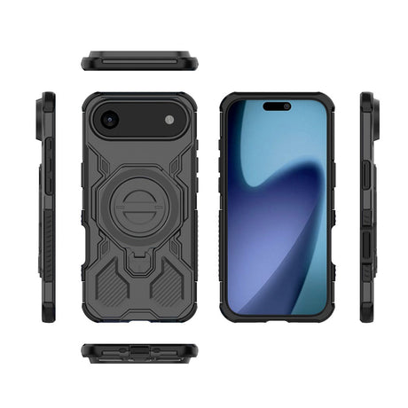 Husa de protectie Techsuit Carbon Shield PRO compatibil cu iPhone 17 Air, Negru