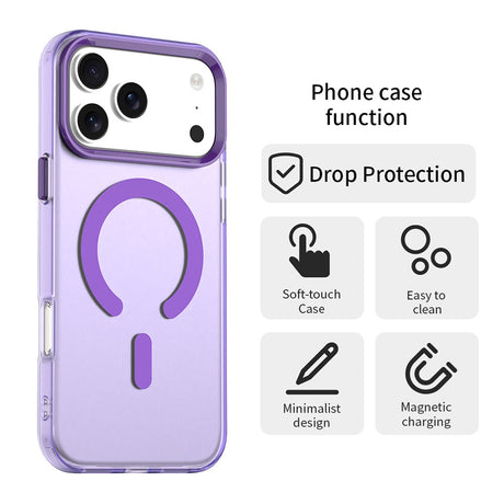 Husa de protectie Techsuit CandyCase MagSafe compatibil cu iPhone 17 Pro Max, Mov