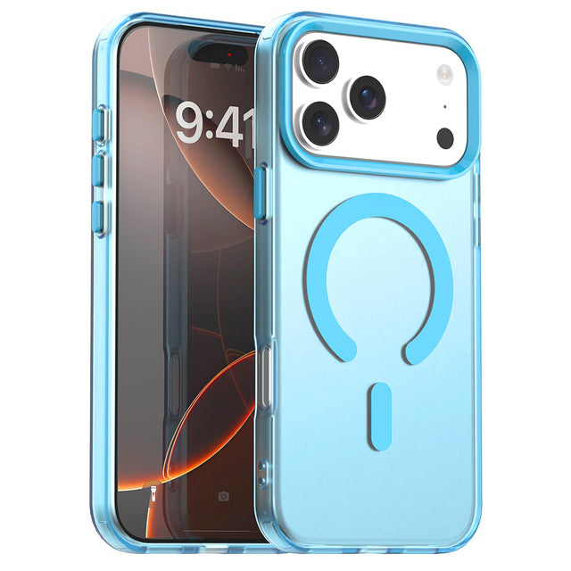 Husa de protectie Techsuit CandyCase MagSafe compatibil cu iPhone 17 Pro Max, Albastru