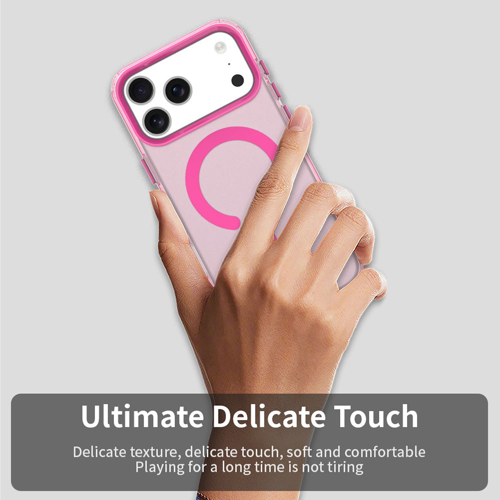 Husa de protectie Techsuit CandyCase MagSafe compatibil cu iPhone 17 Pro Max, Roz