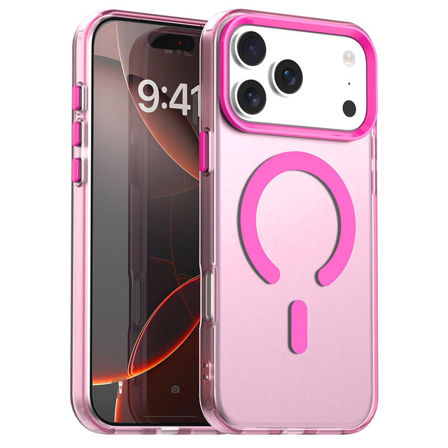 Husa de protectie Techsuit CandyCase MagSafe compatibil cu iPhone 17 Pro Max, Roz