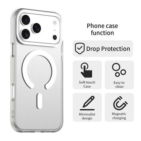 Husa de protectie Techsuit CandyCase MagSafe compatibil cu iPhone 17 Pro Max, Alb