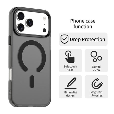 Husa de protectie Techsuit CandyCase MagSafe compatibil cu iPhone 17 Pro, Negru