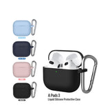Casti Blueo Liquid Silicone Protect Case, for AirPods 3, Negru