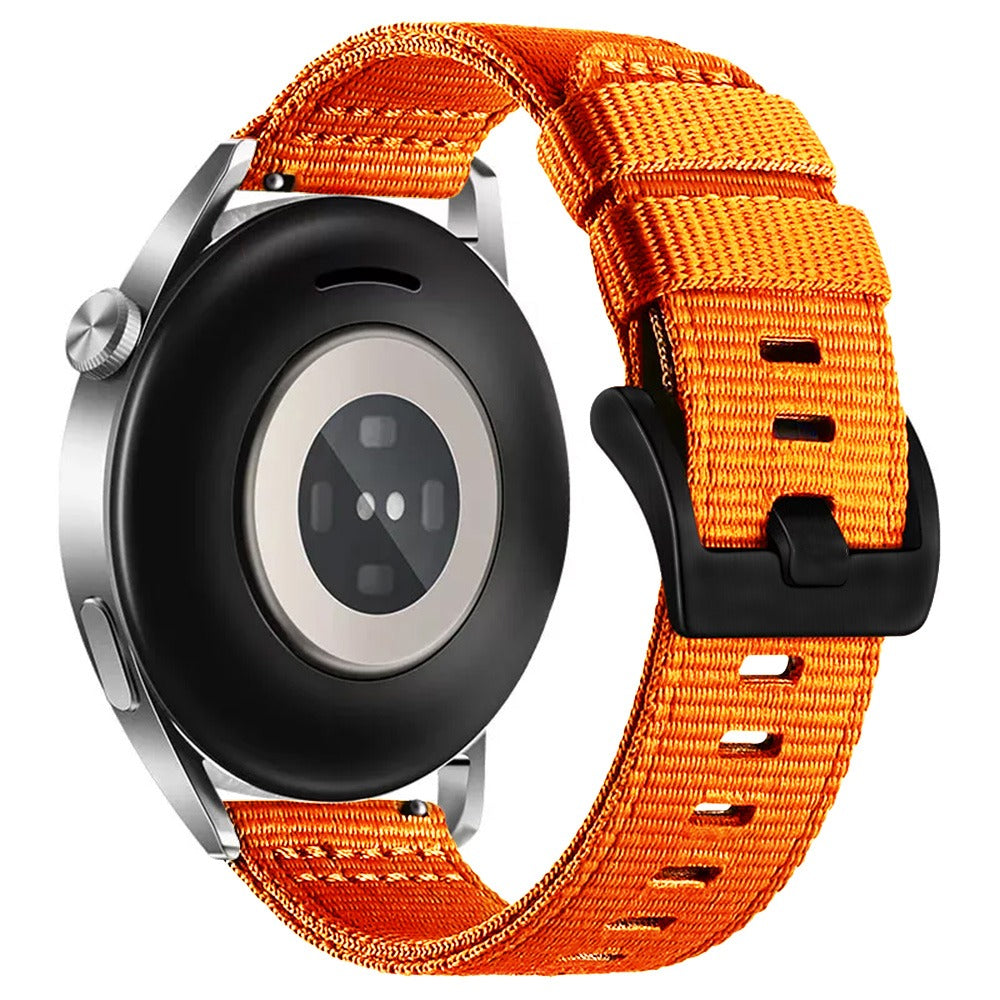 Curea smartwatch Techsuit Watchband 22mm (W070) compatibil cu Samsung Galaxy Watch (46mm)/Watch 3/Gear S3, Huawei Watch GT/GT 2 (46mm), Portocaliu Blossom
