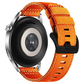 Curea smartwatch Techsuit Watchband 22mm (W070) compatibil cu Samsung Galaxy Watch (46mm)/Watch 3/Gear S3, Huawei Watch GT/GT 2 (46mm), Portocaliu Blossom