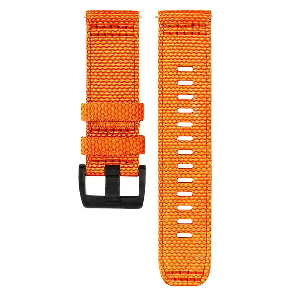 Curea smartwatch Techsuit Watchband 20mm (W070) compatibil cu Samsung Galaxy Watch 4/5/Active 2, Huawei Watch GT 3 (42mm)/GT 3 Pro (43mm), Portocaliu Blossom