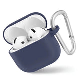 Casti Blueo Liquid Silicone Protect Case, for AirPods 4, Bleumarin