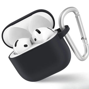 Casti Blueo Liquid Silicone Protect Case, for AirPods 4, Negru