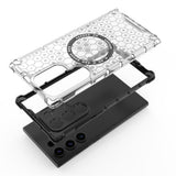 Husa de protectie Techsuit HoneyComb Shield MagSafe compatibil cu Samsung Galaxy S25 Ultra, Albastru