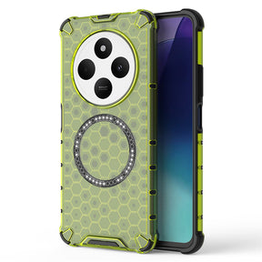 Husa de protectie Techsuit HoneyComb Shield MagSafe compatibil cu Xiaomi Redmi 14C / Poco C75, Verde Lime