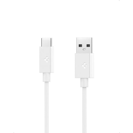 Cablu Spigen Essential EB6020AC (ACA08716), Fast Charging, USB to Type-C, 60W, 480Mbps, 2m, Alb