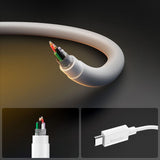 Cablu Spigen Essential EB6010CC (ACA08717), Fast Charging, 2x Type-C, 60W, 480Mbps, 1m, Alb