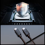 Cablu Spigen Essential EB6010CC (ACA08718), Fast Charging, 2x Type-C, 60W, 480Mbps, 1m, Negru