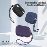 Casti Blueo Liquid Silicone Protect Case, for AirPods Pro 2, Bleumarin