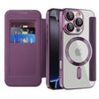 Husa de protectie Techsuit SmartMag Book compatibil cu iPhone 16 Pro, Mov