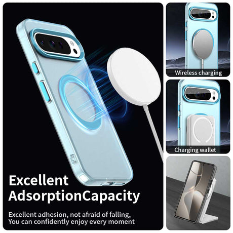 Husa de protectie Techsuit CandyCase MagSafe compatibil cu Google Pixel 10 / 10 Pro, Albastru