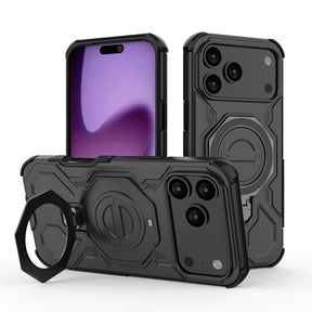 Husa de protectie Techsuit Carbon Shield PRO compatibil cu iPhone 17 Pro Max, Negru