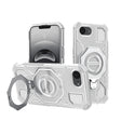 Husa de protectie Techsuit Carbon Shield PRO compatibil cu iPhone 16e / iPhone 17e, Alb Transparent