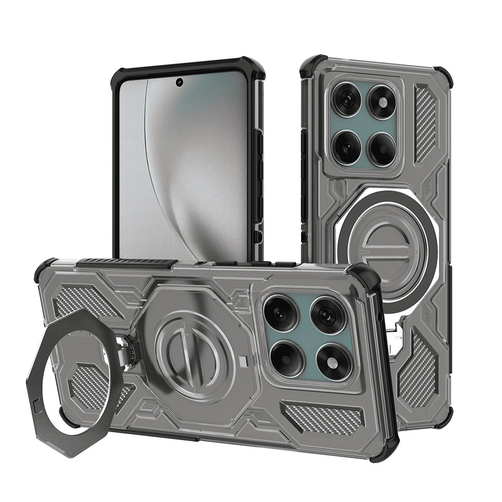 Husa de protectie Techsuit Carbon Shield PRO compatibil cu Motorola Edge 60 / Edge 60 Fusion, Gri