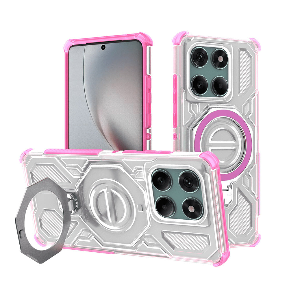 Husa de protectie Techsuit Carbon Shield PRO compatibil cu Motorola Edge 60 / Edge 60 Fusion, Roz