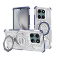Husa de protectie Techsuit Carbon Shield PRO compatibil cu Motorola Edge 60 Pro, Albastru Transparent