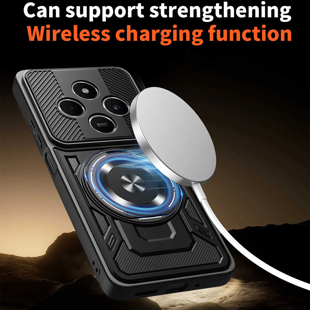 Husa de protectie Techsuit RuggedCam compatibil cu Xiaomi Redmi 14C / Poco C75, Negru