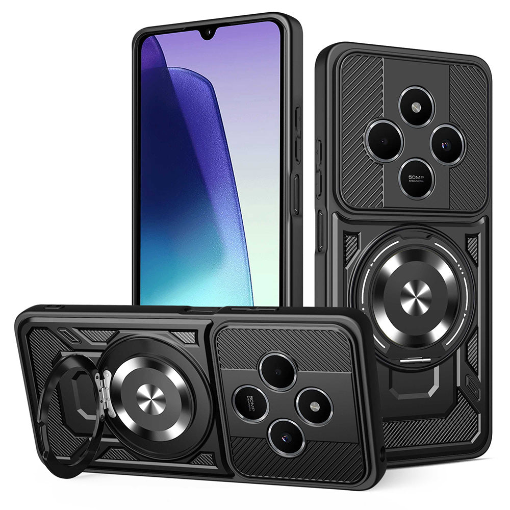Husa de protectie Techsuit RuggedCam compatibil cu Xiaomi Redmi 14C / Poco C75, Negru