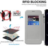 Husa de protectie Techsuit SmartMag Book compatibil cu iPhone 12, Gri