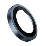 Folie de protectie Blueo Original Metal Frame Lens compatibil cu iPhone 16 / iPhone 16 Plus, Albastru