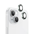 Folie de protectie Blueo Original Metal Frame Lens compatibil cu iPhone 15 / iPhone 15 Plus, Verde Deschis