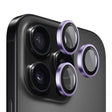 Folie de protectie Blueo Original Metal Frame Lens compatibil cu iPhone 14 Pro / iPhone 14 Pro Max, Mov