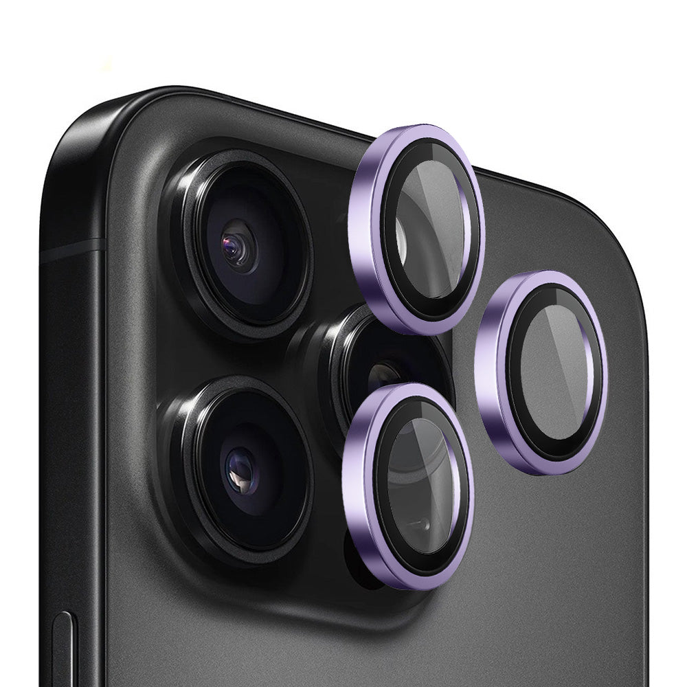 Folie de protectie Blueo Original Metal Frame Lens compatibil cu iPhone 14 Pro / iPhone 14 Pro Max, Mov