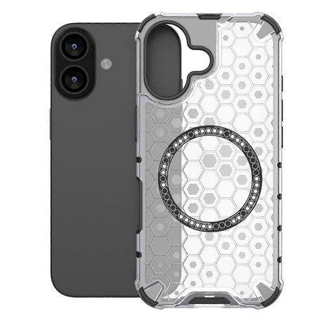 Husa de protectie Techsuit HoneyComb Shield MagSafe compatibil cu iPhone 17, Alb